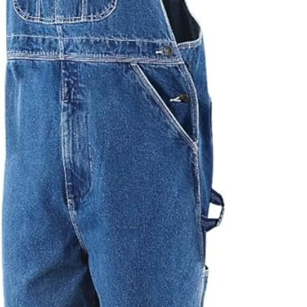 Five Brothers Denim Workwear Utility Bib Overalls Size 34 X 32 - Picture 3 of 11